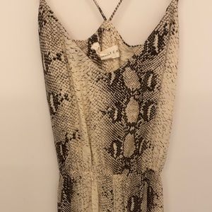 Snake skin jumpsuit!!